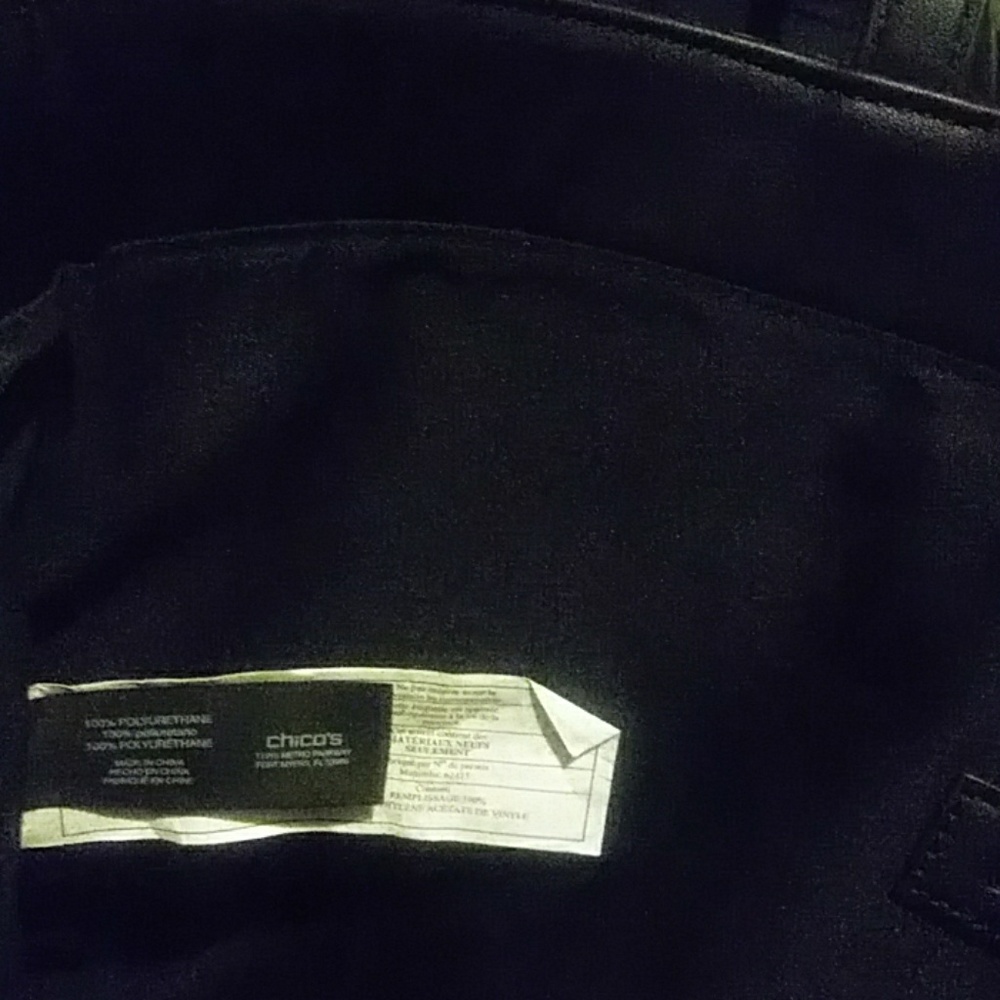 Chico's leopard print large hand bag